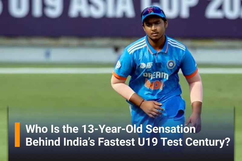 Who Is the 13-Year-Old Sensation Behind India’s Fastest U19 Test Century?